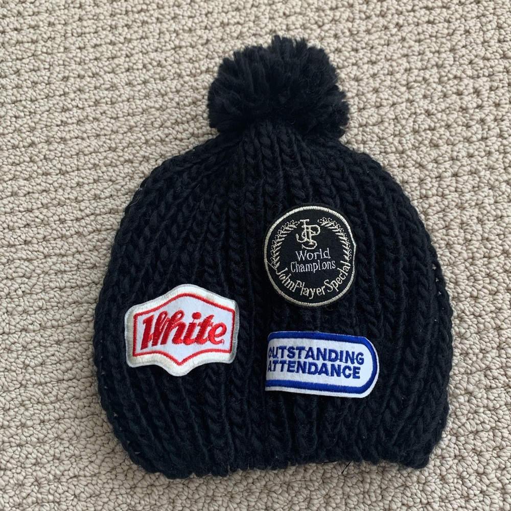 Cute black beanie hat